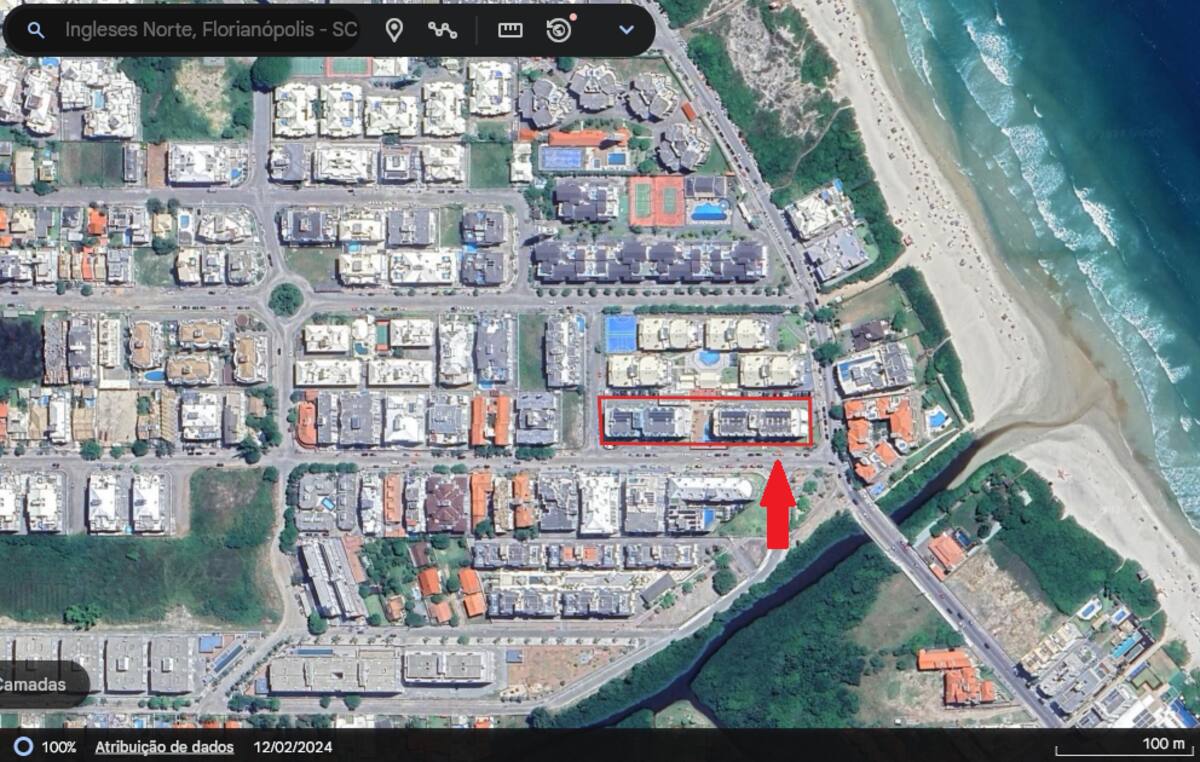 Location a few meters from the sea